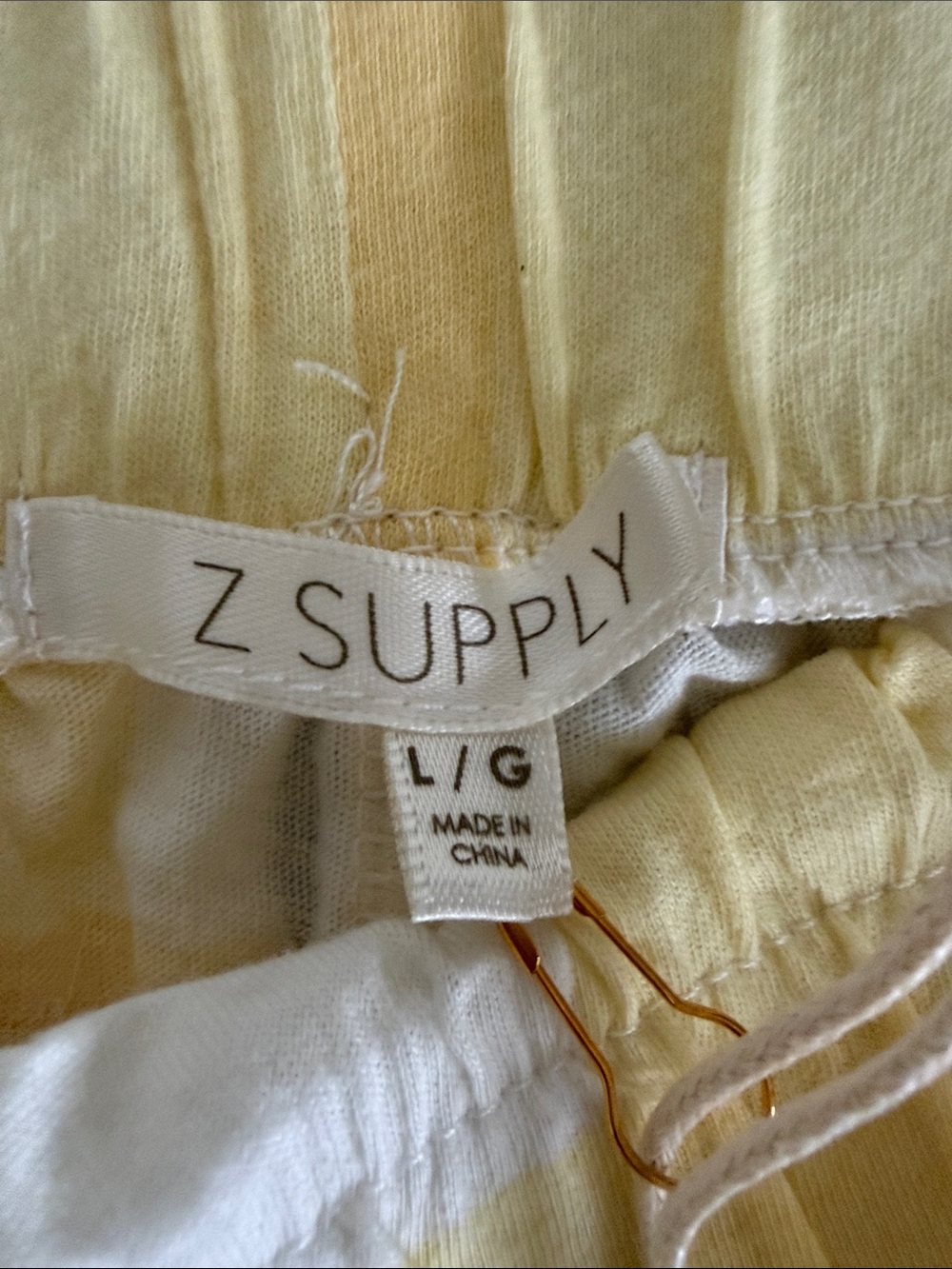 Z Supply Picnic Check Short Set in Sunflower Yellow Organic Cotton - Picture 6 of 7